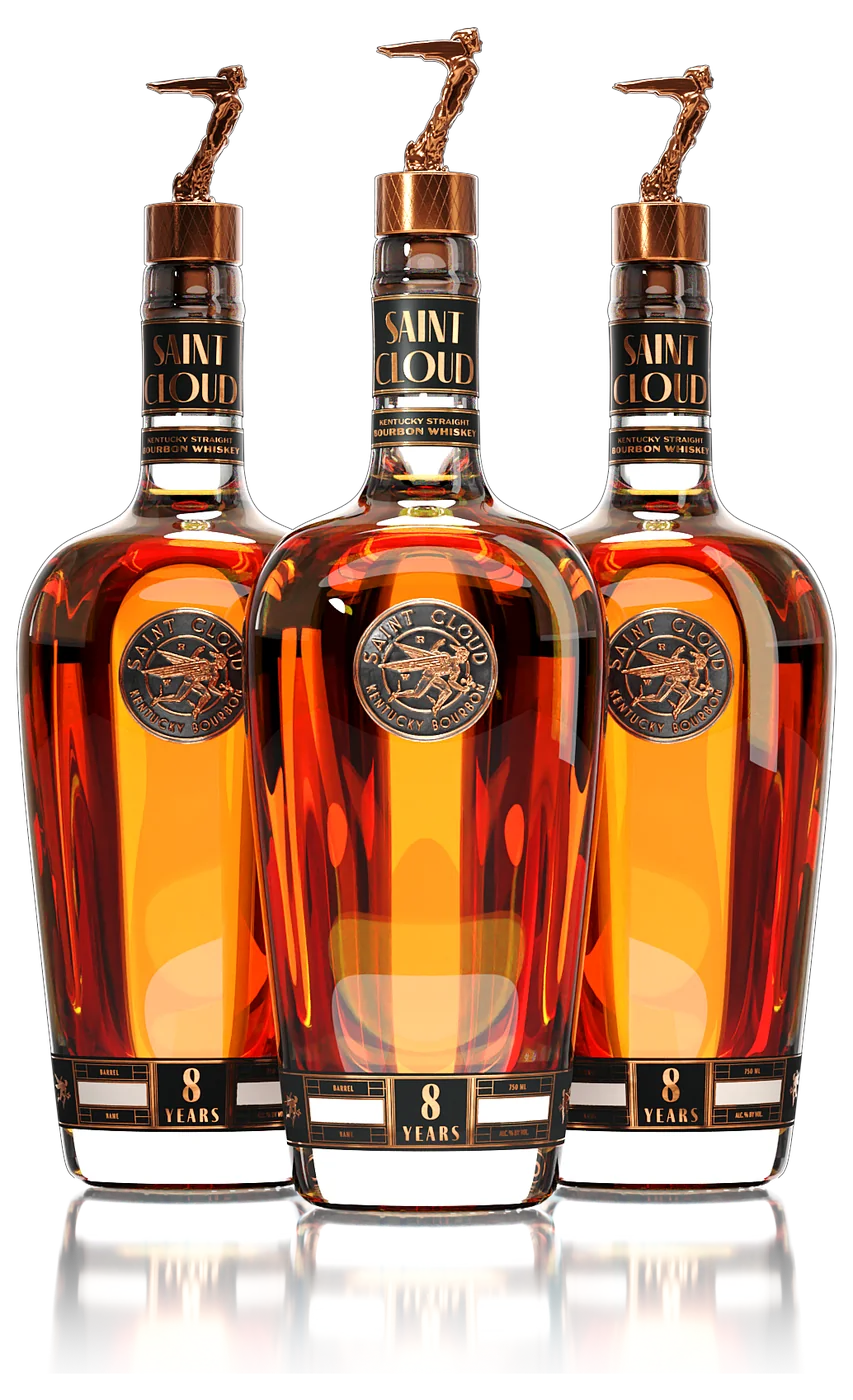 Three bottles of Saint Cloud 8 Year