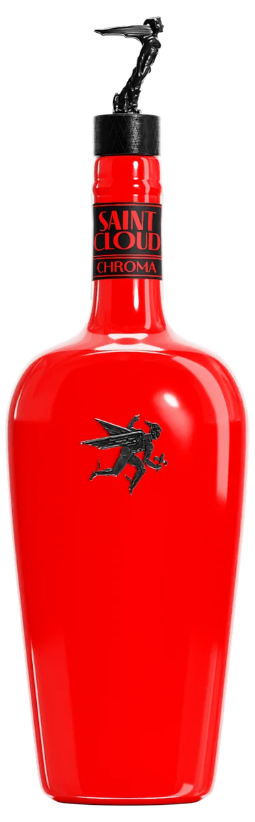 A Saint Cloud Chroma bottle in Enzo red